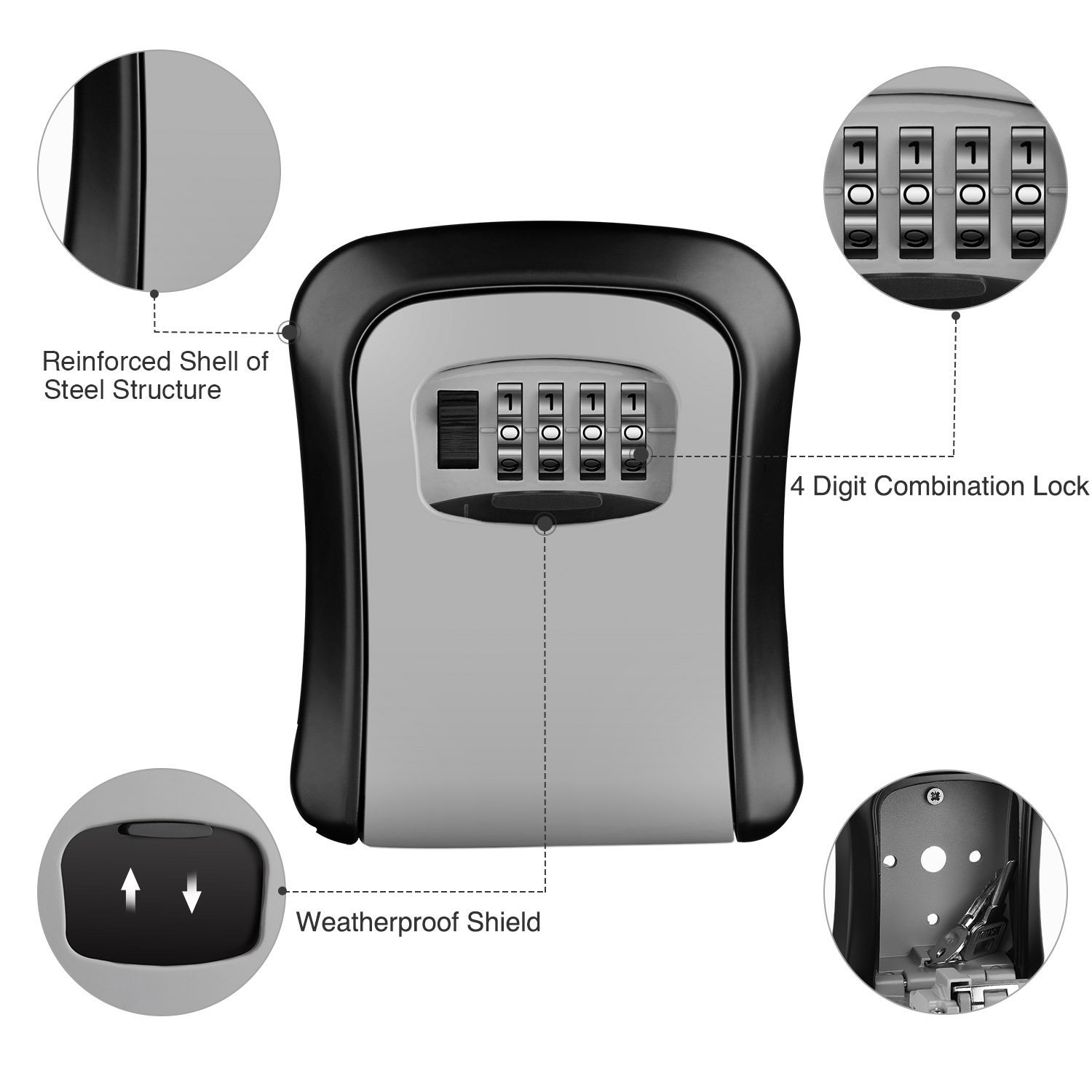 Combination Lock Box Key Safe Combination Lock Box Key Safe
