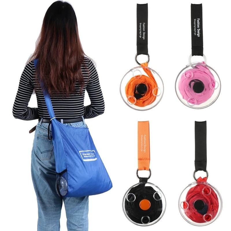 Compact and Foldable Reusable Grocery Bag