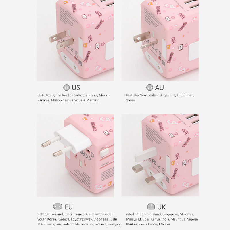Compact Multi Port Travel Power Adapter