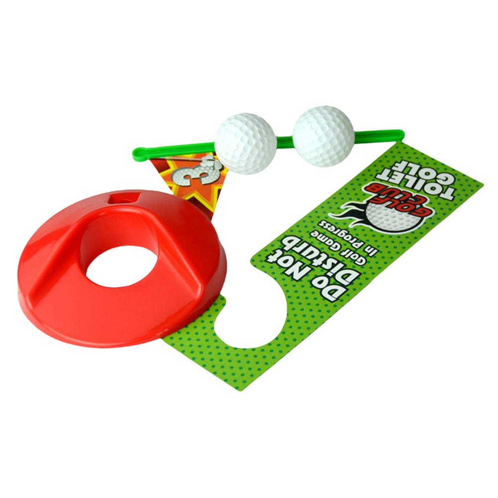 Complete Toilet Mini Golf Toy Set