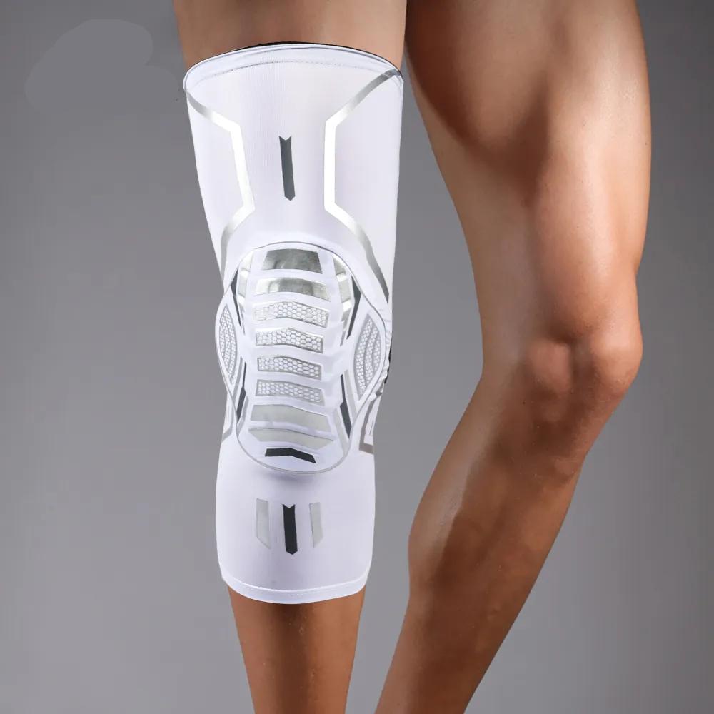 Compression Sports Knee Pads With High Elasticity Breathability Shock Absorption For Running Arthritis To Alleviate