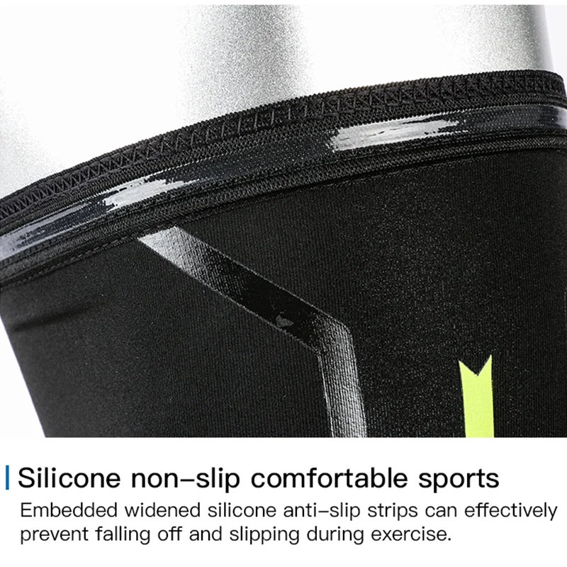 Compression Sports Knee Pads With High Elasticity Breathability Shock Absorption For Running Arthritis To Alleviate Compression Sports Knee Pads With High Elasticity Breathability Shock Absorption For Running Arthritis To Alleviate