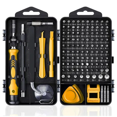 Computer Repair Kit,122 in 1 Magnetic Laptop Screwdriver Kit, Precision Screwdriver Set, Small Impact Screw Driver Set