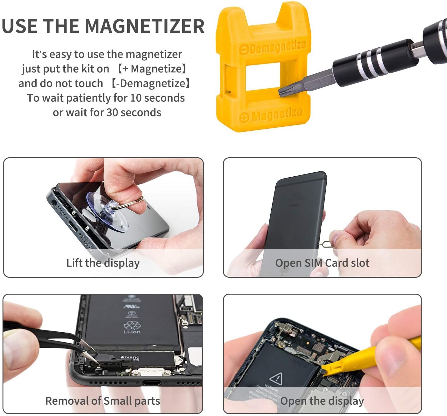 Computer Repair Kit,122 in 1 Magnetic Laptop Screwdriver Kit, Precision Screwdriver Set, Small Impact Screw Driver Set