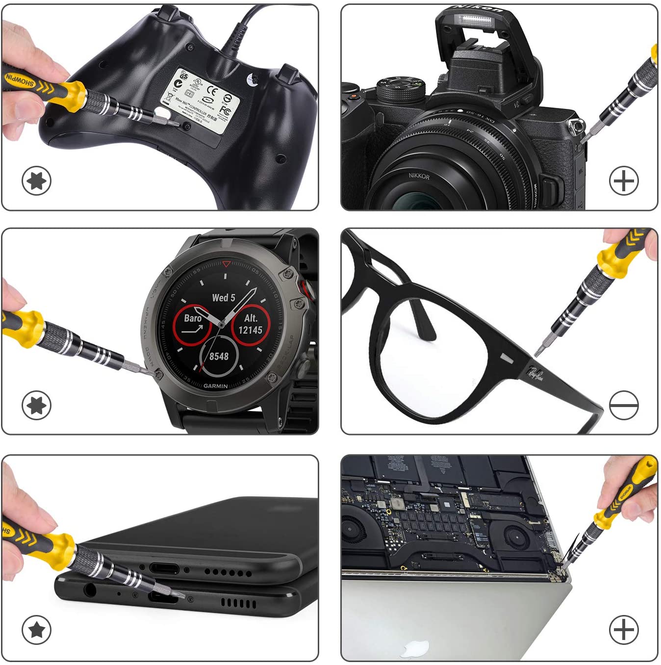 Computer Repair Kit,122 in 1 Magnetic Laptop Screwdriver Kit, Precision Screwdriver Set, Small Impact Screw Driver Set