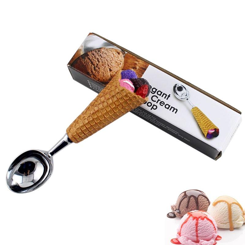Cone Handle Ice Cream Scoop Spoon