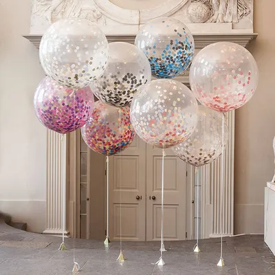 Confetti Balloons Party Decorations (Set of 5) Confetti Balloons Party Decorations (Set of 5)