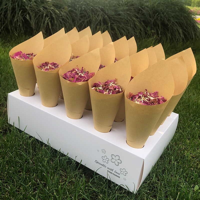 Confetti Cones 20PCS with Tray Confetti Cones 20PCS with Tray