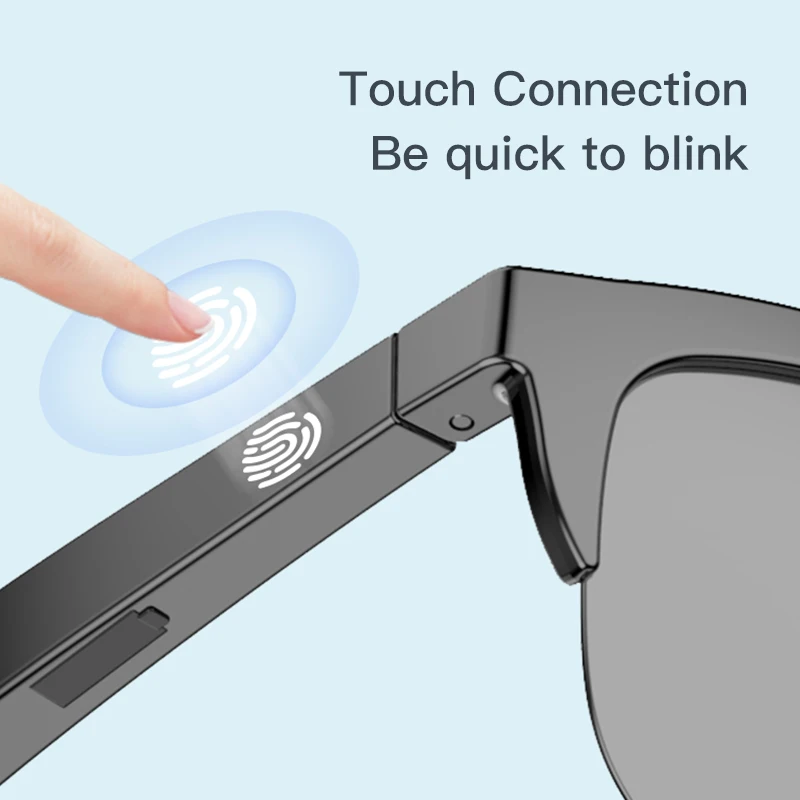 Connected Bezel IP4 Waterproof Parasol Wireless Stereo Android Glasses With Bluetooth Headphones Sport Electric Scooter