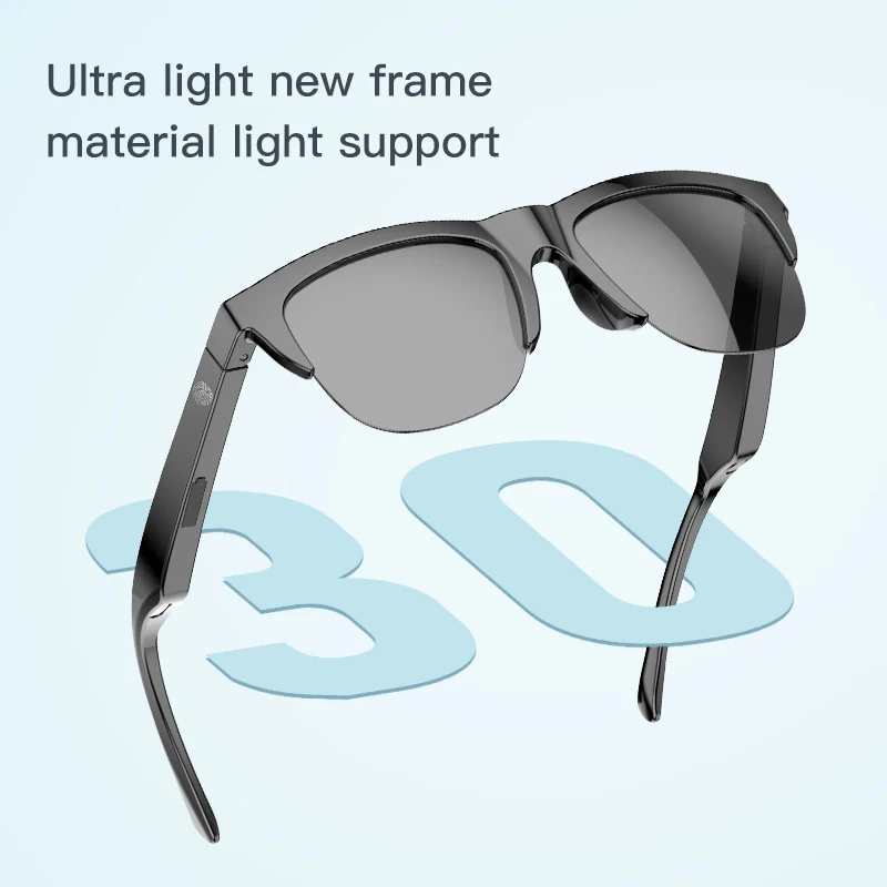 Connected Bezel IP4 Waterproof Parasol Wireless Stereo Android Glasses With Bluetooth Headphones Sport Electric Scooter
