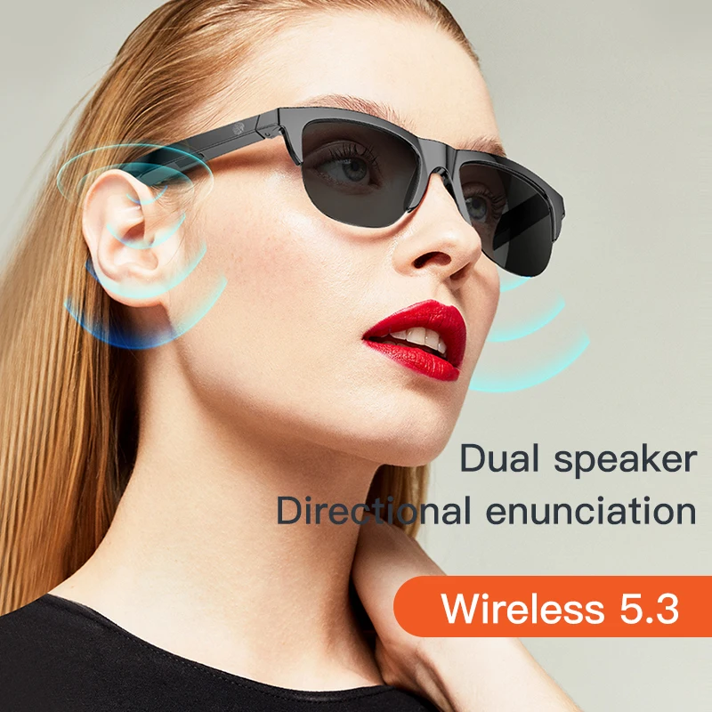 Connected Bezel IP4 Waterproof Parasol Wireless Stereo Android Glasses With Bluetooth Headphones Sport Electric Scooter