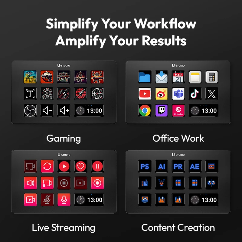 Console and Studio Controller for Gaming/Office/Livestreaming/Content Creation Youtube Tiktok