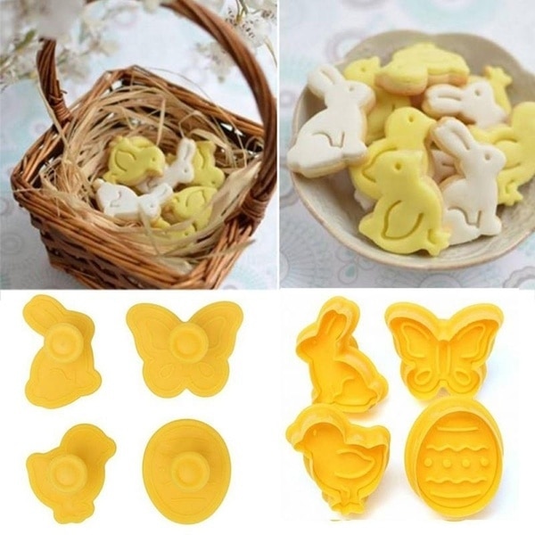 Cookie Cutter Set Plastic Molds (4pcs) Cookie Cutter Set Plastic Molds (4pcs)
