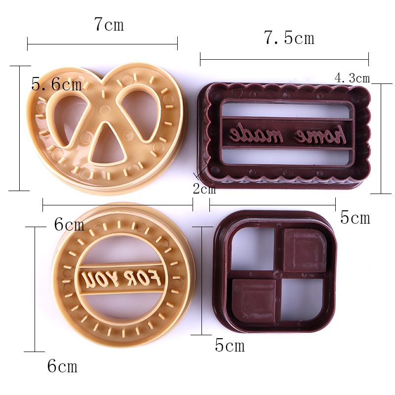 Cookie Molds Baking Cute Designs (4pcs) Cookie Molds Baking Cute Designs (4pcs)
