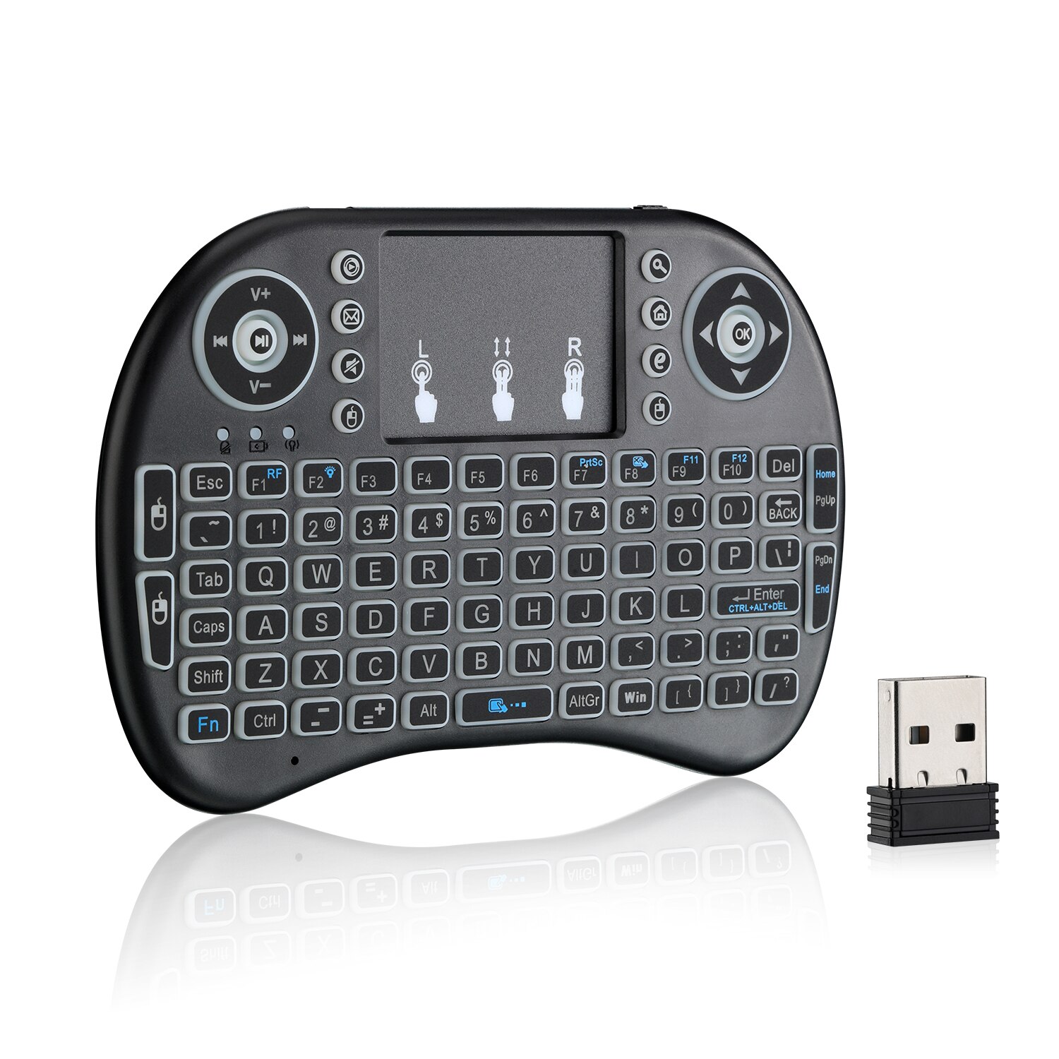 Cool Backlit I8 Mini Wireless Keyboard 2.4GHz Air Mouse Touchpad Handheld for Android TV BOX Mini PC Cool Backlit I8 Mini Wireless Keyboard 2.4GHz Air Mouse Touchpad Handheld for Android TV BOX Mini PC