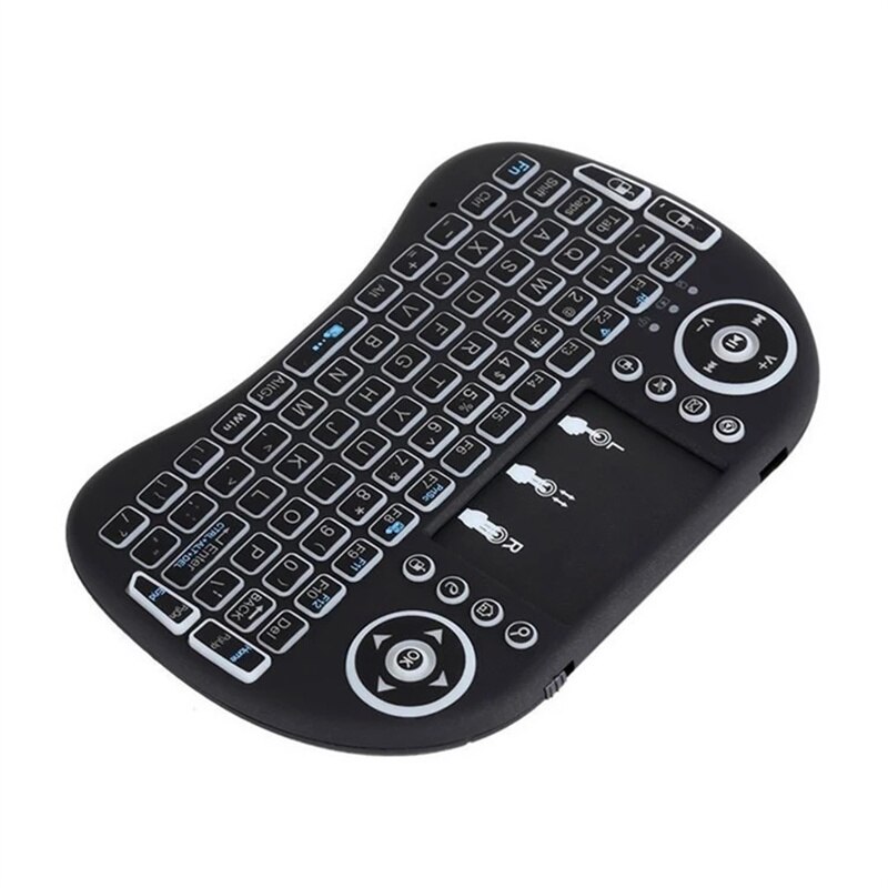Cool Backlit I8 Mini Wireless Keyboard 2.4GHz Air Mouse Touchpad Handheld for Android TV BOX Mini PC Cool Backlit I8 Mini Wireless Keyboard 2.4GHz Air Mouse Touchpad Handheld for Android TV BOX Mini PC