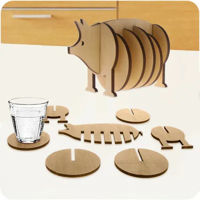 Cool Beverage Cup Coaster (Set of 7) Cool Beverage Cup Coaster (Set of 7)