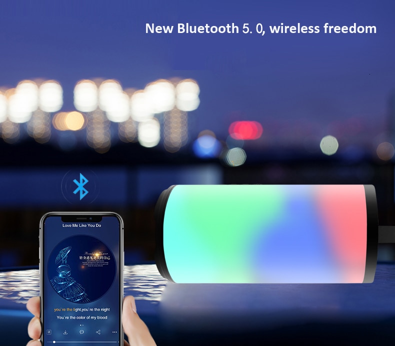 Cool Bluetooth Speaker With LED Light Cool Bluetooth Speaker With LED Light