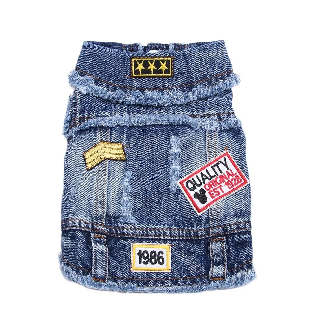 Cool Fashionable Denim Dog Jacket Cool Fashionable Denim Dog Jacket