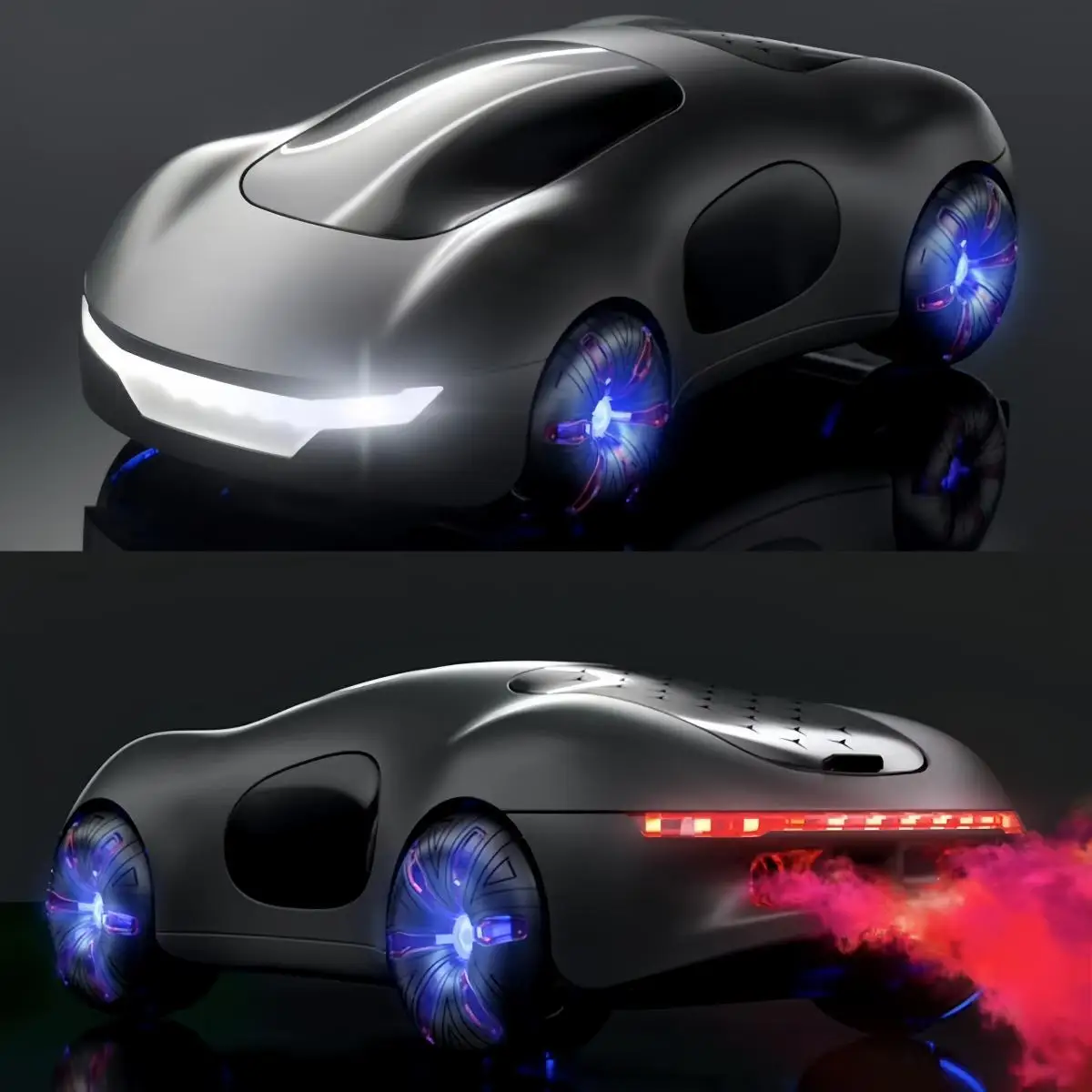 Cool Sports Car: Dual Spray, Sound & Lights | 4WD Sci-Fi Concept RC Car for Kids Cool Sports Car: Dual Spray, Sound & Lights | 4WD Sci-Fi Concept RC Car for Kids