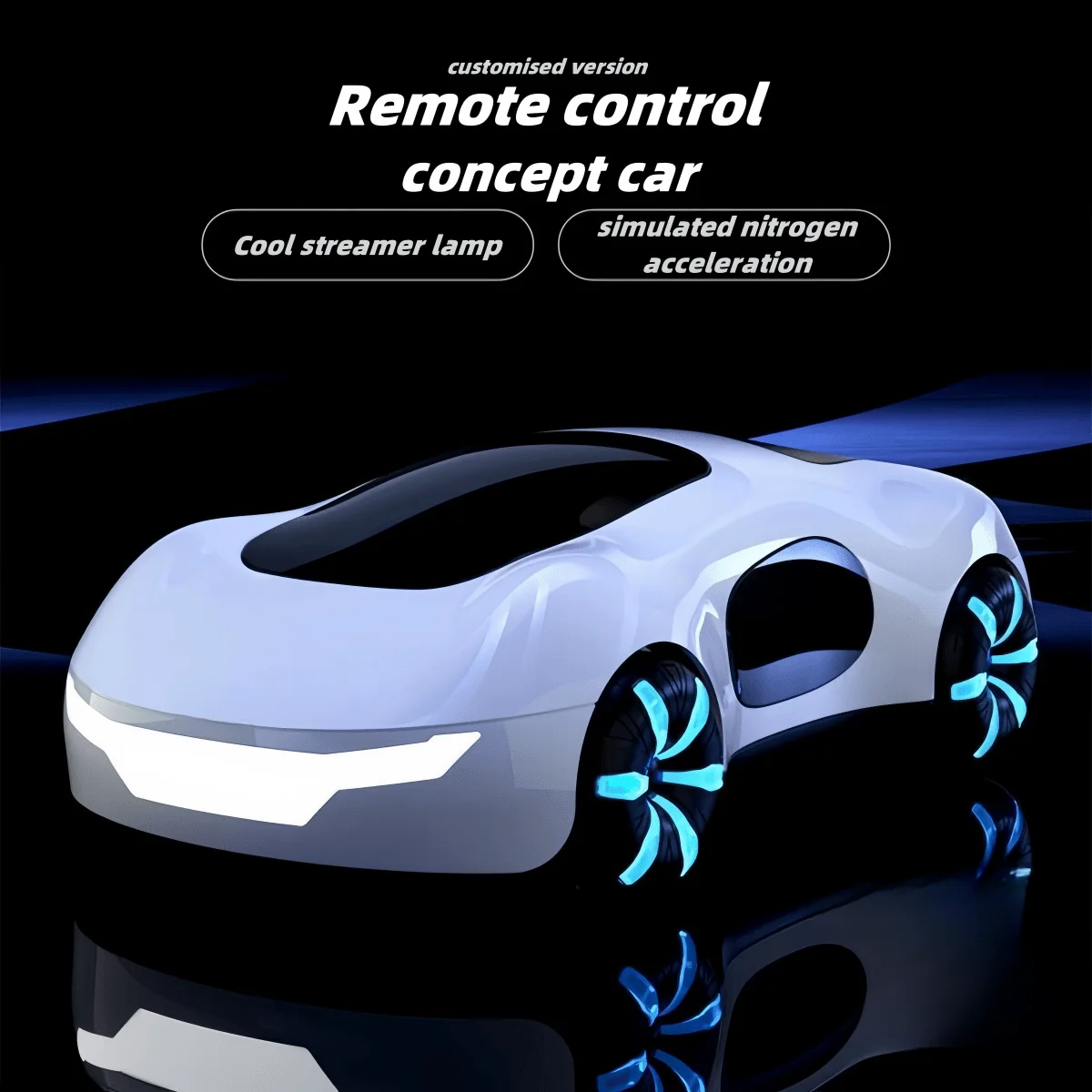 Cool Sports Car: Dual Spray, Sound & Lights | 4WD Sci-Fi Concept RC Car for Kids Cool Sports Car: Dual Spray, Sound & Lights | 4WD Sci-Fi Concept RC Car for Kids