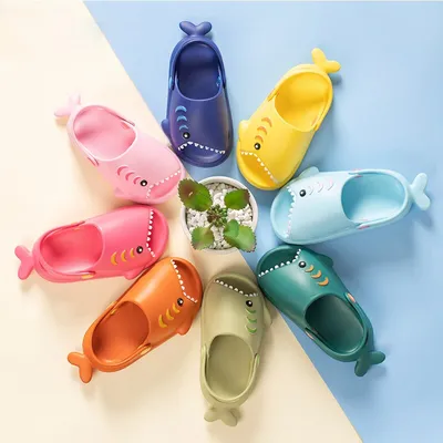 Cool Summer Kids Shark Slippers