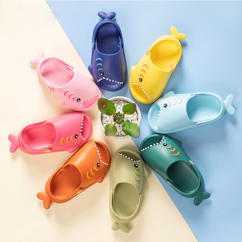 Cool Summer Kids Shark Slippers