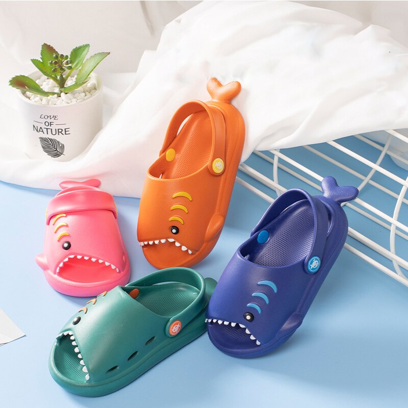 Cool Summer Kids Shark Slippers