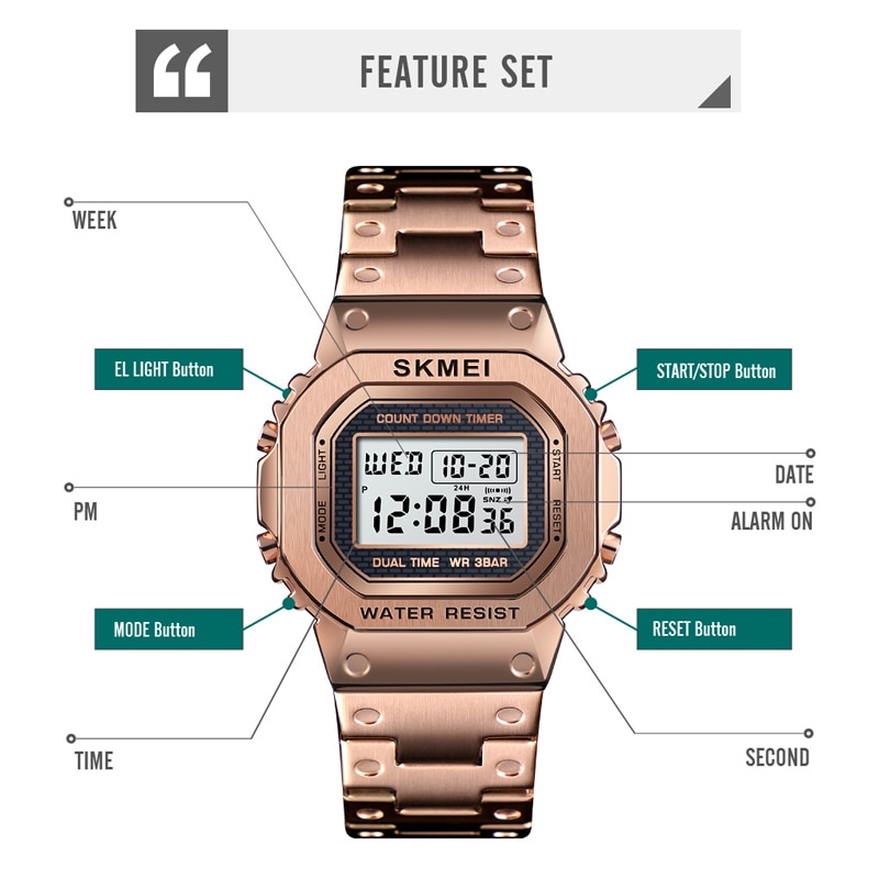 Cool Watches Men's Waterproof Wristwatch