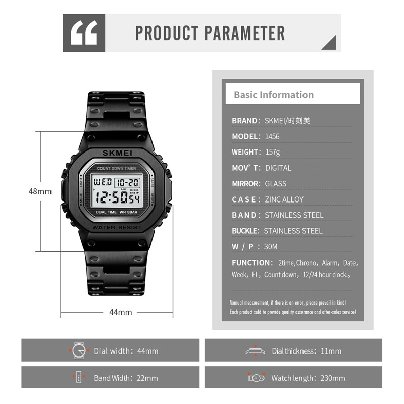 Cool Watches Men's Waterproof Wristwatch