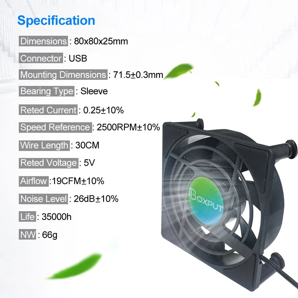 Cooling Fan for Android TV Box Router Computer Cooler Set Top Box Wireless Silent Quiet tvbox Cooler USB Power Radiator