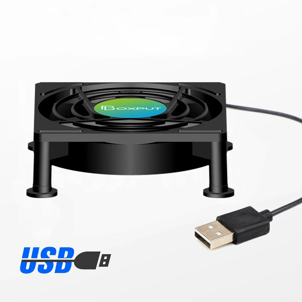 Cooling Fan for Android TV Box Router Computer Cooler Set Top Box Wireless Silent Quiet tvbox Cooler USB Power Radiator