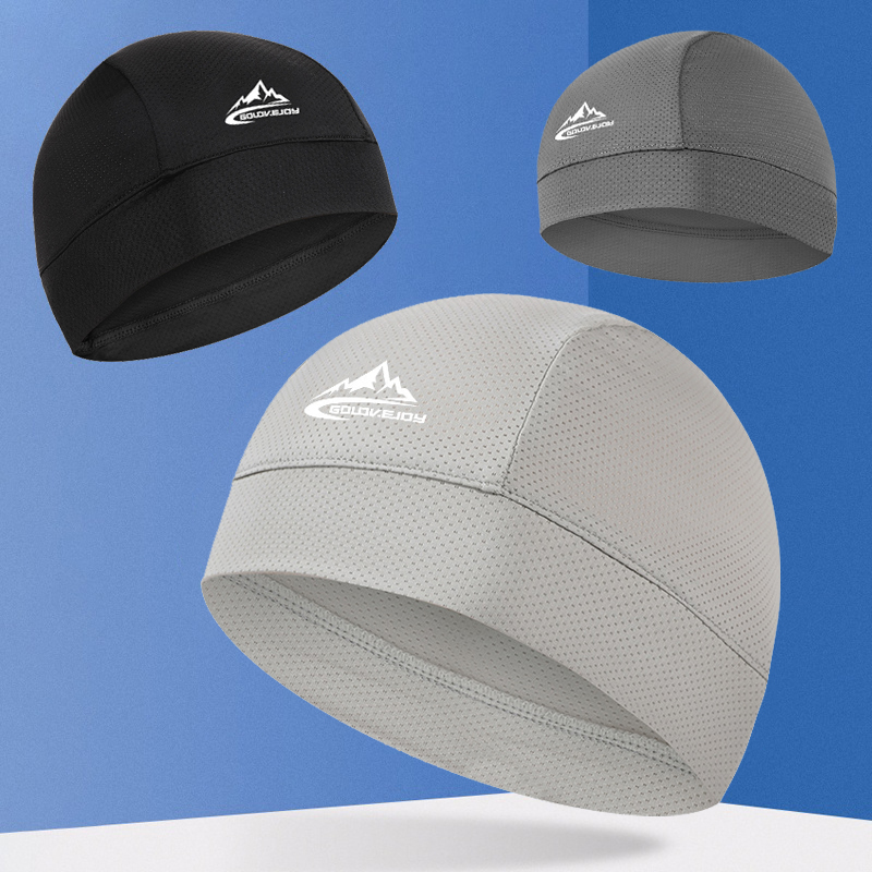 Cooling Skull Cap Helmet Lining Breathable Sweat Wicking Cycling Sports Running Hat Comfortable Outdoor Hiking Cap