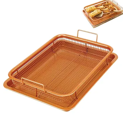 Copper Mesh Oven Grill Tray