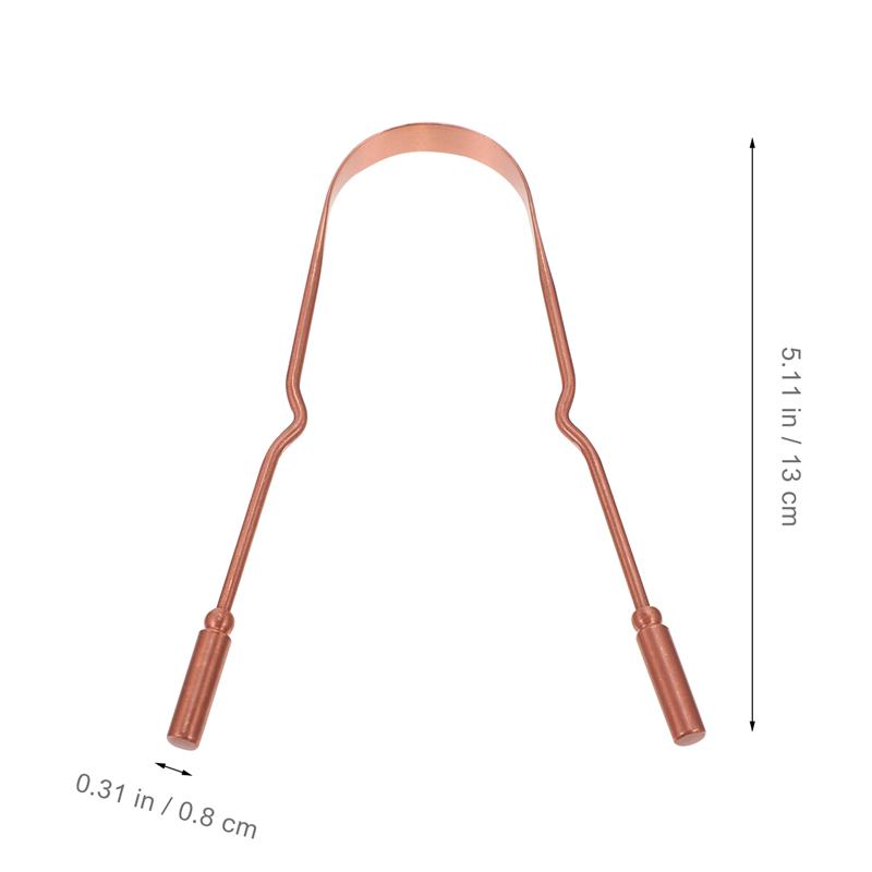 Copper Tongue Cleaner with Case Copper Tongue Cleaner with Case