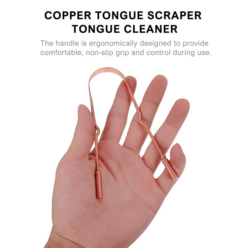 Copper Tongue Cleaner with Case Copper Tongue Cleaner with Case