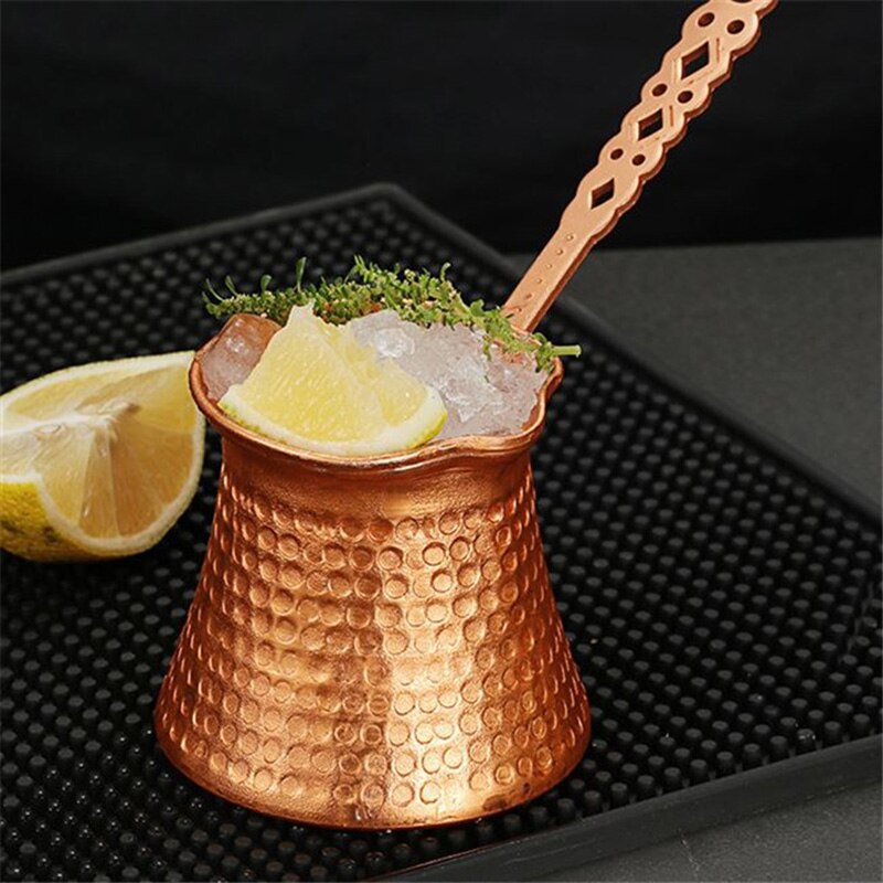 Copper Turkish Coffee Pot with Handle