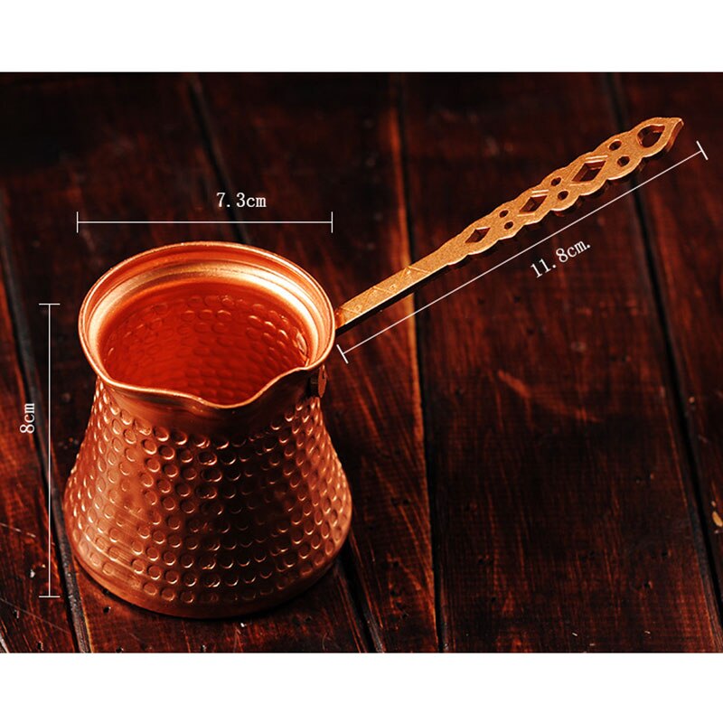 Copper Turkish Coffee Pot with Handle