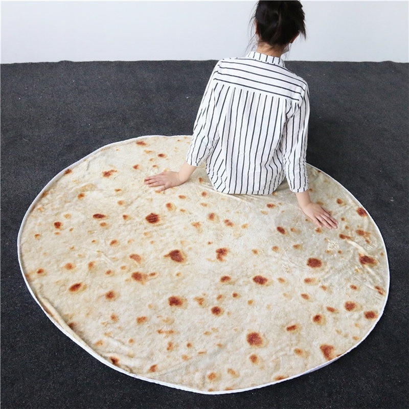 Coral Fleece Flour Tortilla Blanket