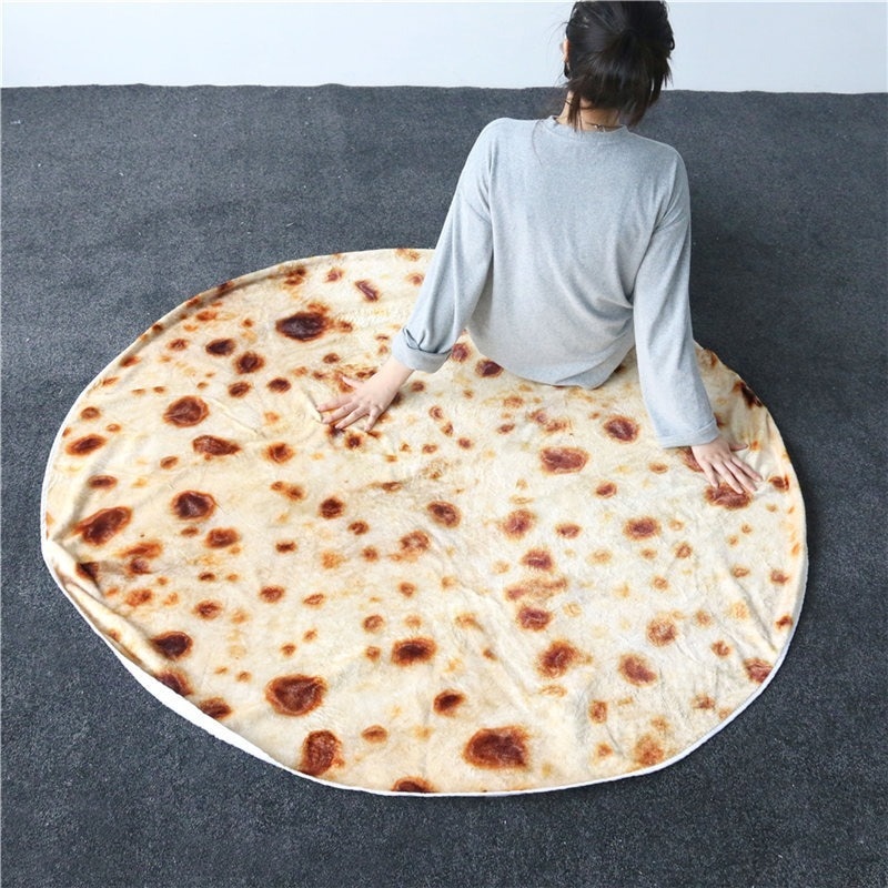 Coral Fleece Flour Tortilla Blanket