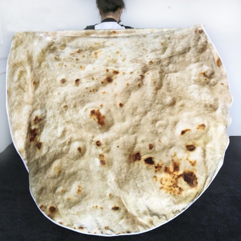 Coral Fleece Flour Tortilla Blanket