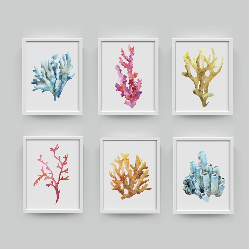 Corals Wall Art Painting Corals Wall Art Painting