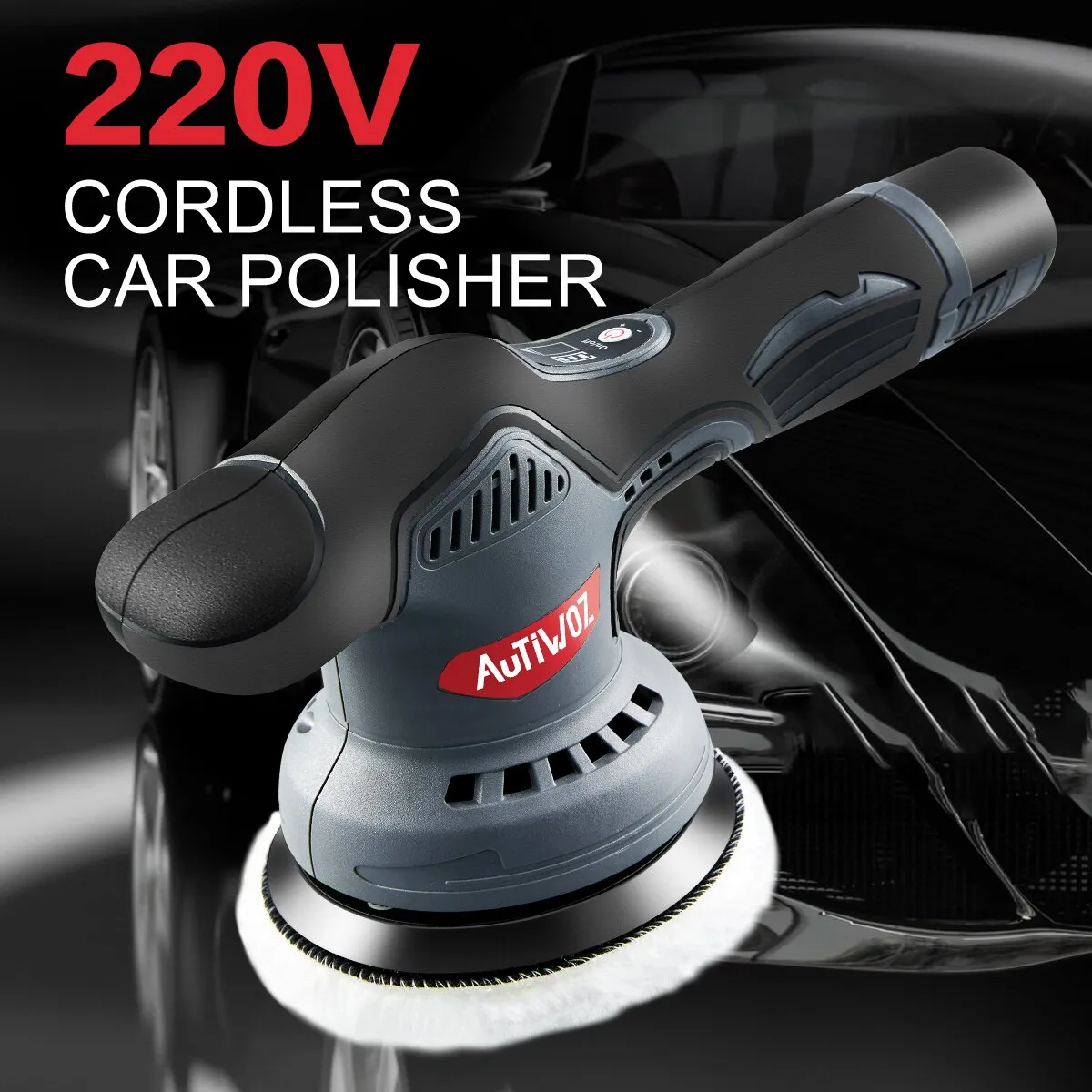 Cordless Car Polishing Machine Wireless Car Polisher 5800rpm Brushless Dual Action Car Polish Machine With 12V Battery