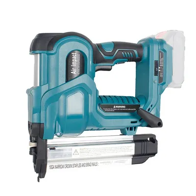 Cordless Electric 2 in 1 Nailer and Stapler Gun with 200pcs 32mm and 200pcs 50mm Nails Compatible