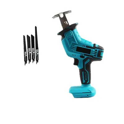 Cordless Electric Reciprocating Saw Wood Metal Cutting Saw Lithium Battery Saber Saw Portable Saw Power Tool For Makita Cordless Electric Reciprocating Saw Wood Metal Cutting Saw Lithium Battery Saber Saw Portable Saw Power Tool For Makita