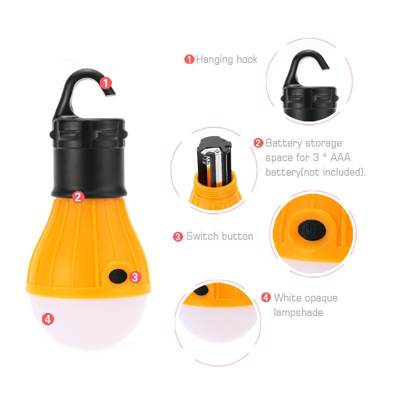 Cordless LED Camping Light Bulb Cordless LED Camping Light Bulb