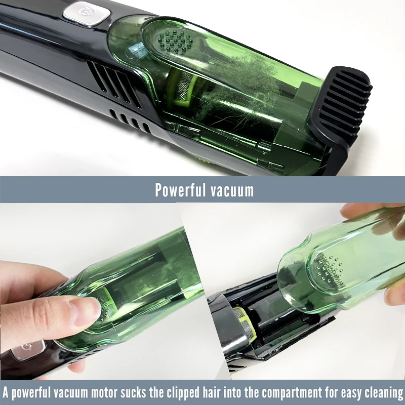 Cordless Men Beard Trimmer Rechargeable Electric Shaver with 20 Trim Built-in Vacuum Clipper for Mustache Sideburns Cordless Men Beard Trimmer Rechargeable Electric Shaver with 20 Trim Built-in Vacuum Clipper for Mustache Sideburns