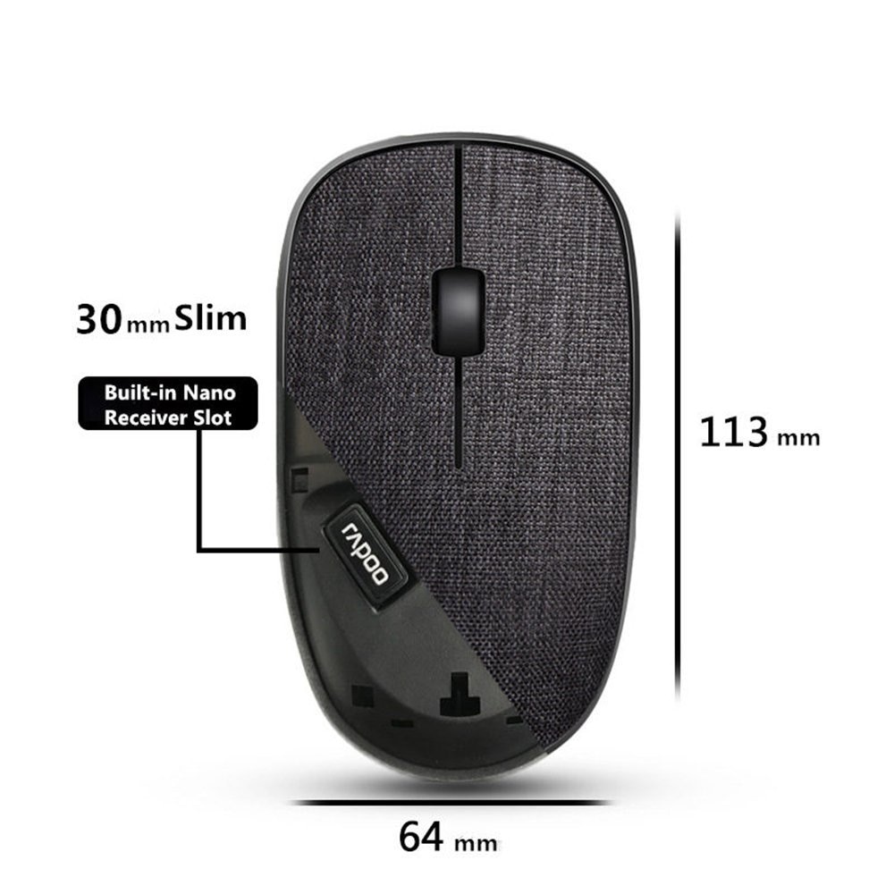 Cordless Mouse Fabric-Covered Accessory Cordless Mouse Fabric-Covered Accessory