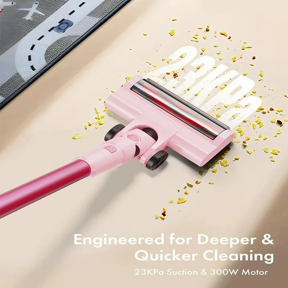 Cordless Vacuum Cleaner,23KPa 48mins Powerful Suction Vacuum LED Display,Lightweight Stick for HardFloor/Carpet/Pet Hair