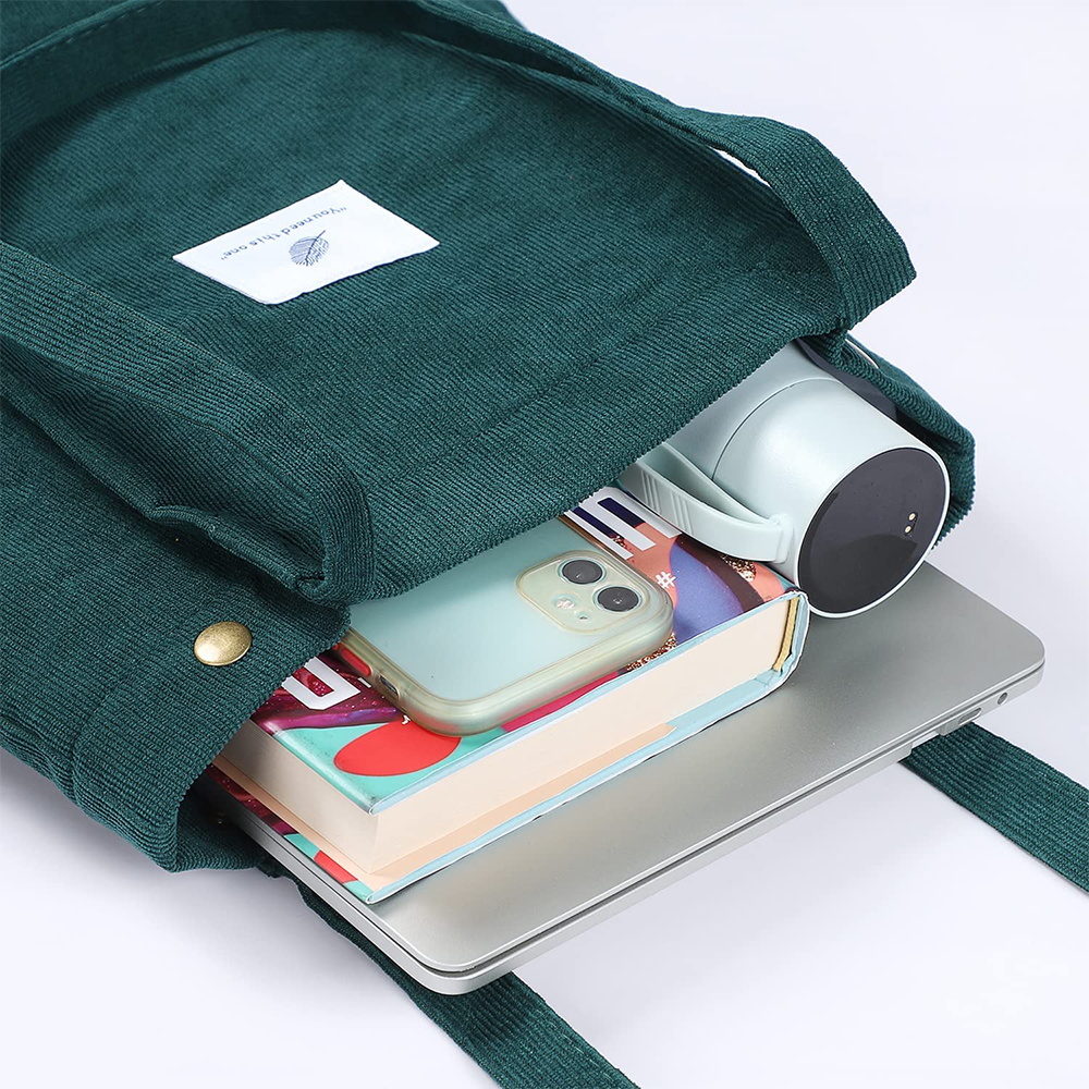 Corduroy Tote Bag for Women